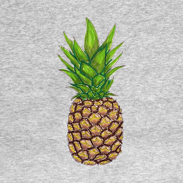 Pineapple Drawing by HaleiwaNorthShoreSign